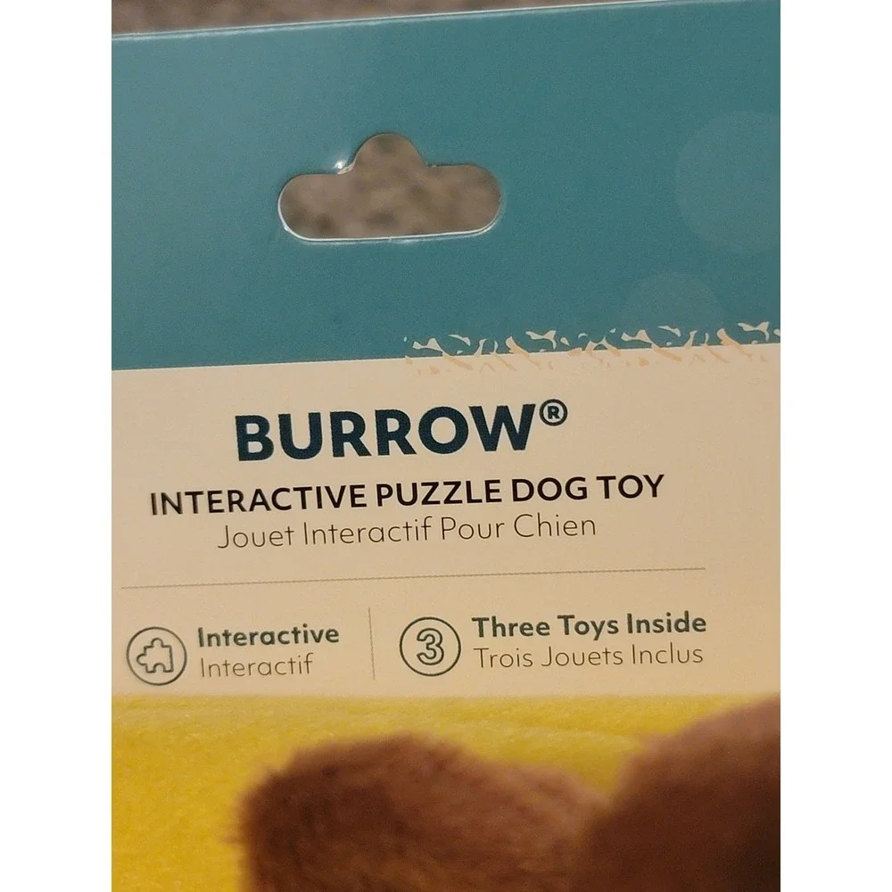 ZippyPaws Burrow Monkey‎ n Banana Interactive Puzzle Squeaky Plush Dog Toy NEW